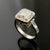 Pincess Cut Diamond Cushon Shaped Baguette Engagement Ring