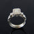 14K White Gold Emerald Cut Diamond Engagement Ring 