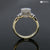 Custom Design Handmade Bezel Engrave Engagement Ring