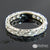 14K White Gold Handmade Diamond Cut Wedding Band