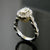 Oval Halo Engagement Ring with Pave' 
