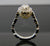 Oval Halo Engagement Ring with Pave' 