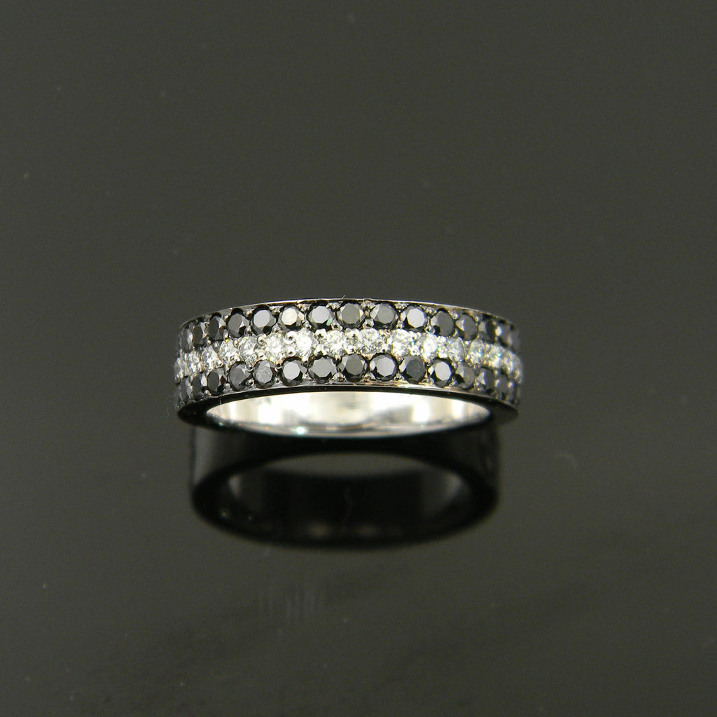 Black and White Diamond Band Dupont Jewelers