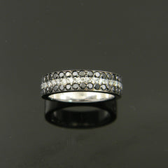 Black and White Diamond Band